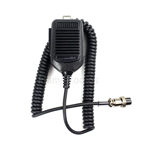 YESEFVXVT Walkie Talkie 8pin Handmikrofon-Mikrofon-Zwei-Wege-Radio-Lautsprecher-Mic-Fit for ICOM HM36 HM-36 IC-718 IC-775 IC-7200 IC-7600 Lautsprechermikrofon von YESEFVXVT