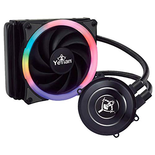 YEYIAN Gaming-Flüssigkeitskühlsystem der 1200-Serie, für Desktop-Computer, 120 mm, 1 RGB-Lüfter (wc1200) von YEYIAN