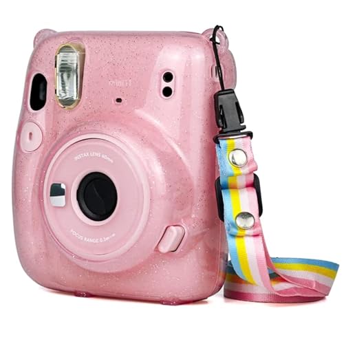 Kamerazubehör Glitter Power Crystal Case mit Gurt für Fujifilm Mini 11 von YEYOUCAI