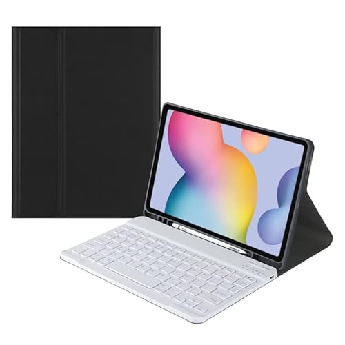 Quadratkappe Bluetooth -Tastaturleder mit Stiftschlitz für for Galaxy Tab S6 Lite von YEYOUCAI