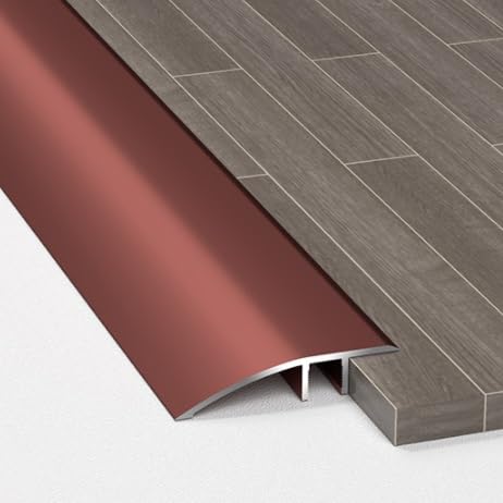 YFQYRB Bodenübergangsstreifen Für Verbinden Von Bodenspalten, Vinyl Laminatbodendielen Parkett Übergangsschiene Aluminium Schwellenstreifen(Rose gold) von YFQYRB