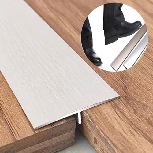 YFQYRB T-Profil Übergangsleiste Für Verbinden Von Bodenspalten, Vinyl Aluminium Fußböden Abdeckleisten, Schneidbar Bodenübergangsstreifen(Maple,W 4cm(1.58in)) von YFQYRB