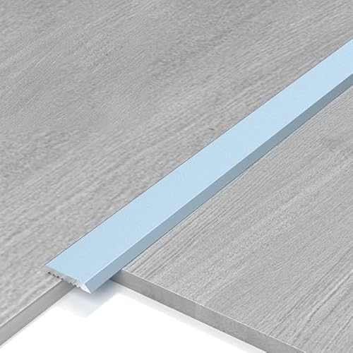 YFQYRB Vinyl Übergangsleiste Für Laminat Parkett/Parkettböden Holzboden Fliesen Übergangsschiene Aluminium Schwellenstreifen(Gray,W 15mm(0.6in)) von YFQYRB