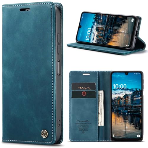 YFXPDF Kompatibel mit Samsung Galaxy A16 (6.7 Zoll) Hülle Leder,Magnetverschluss Premium PU Leder Flip Brieftasch Stil Case Standfunktion.Blau von YFXPDF