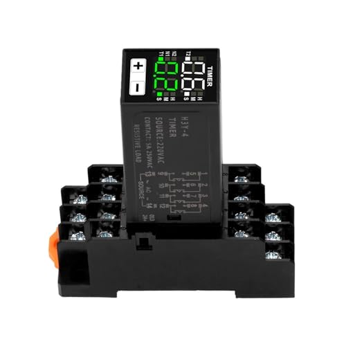 H3Y-4 DC12V DC24V AC220 Time Relay Cycle Time Control Delayer Digital Display With Base Power Supply *2pcs(DC12V) von YGTMCMKY