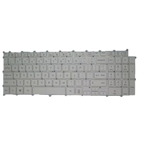 YGUWZ Tastatur mit Hintergrundbeleuchtung, kompatibel mit 17Z90N 17Z95N 17Z90N-V 17Z90N-R.AAC8U1 17U70P 17U70P-P 17UD70P Xin-KR-US-SP-Layout(US White Backlit) von YGUWZ