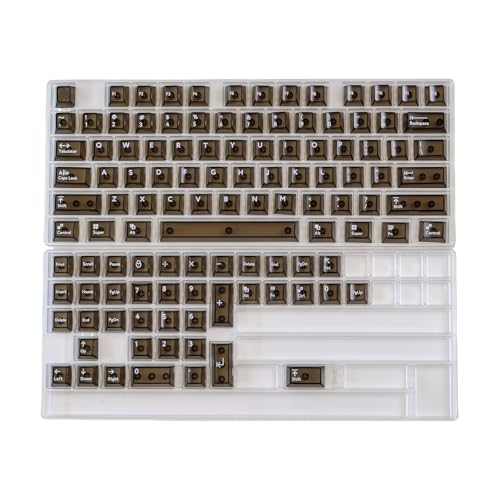 114Keys PC-Tastenkappen, volle Transparents-Serie, Originalhöhe, hintergrundbeleuchtete Tastenkappe für 61, 64, 68, 84, 87, 96, 980, mechanische Tastaturen von YHAILI