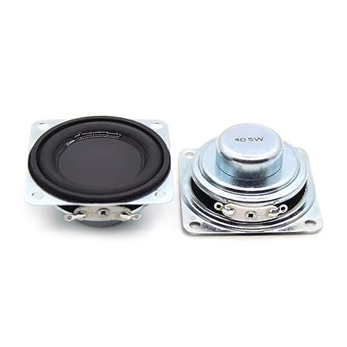 2 Stücke 45 MM 4 Ohm 5 Watt Breitbandlautsprecher Gummiseite NdFeB Magnetische Tragbare Lautsprecher Sound Heimkino von YHAILI