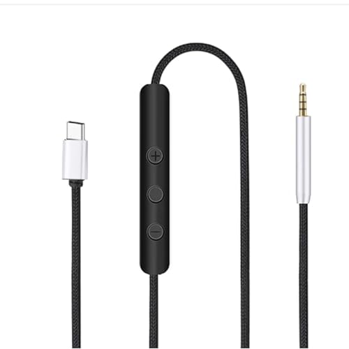 YHAILI Langlebiger USB C (Typ C) Bis 2 5 Mm Männliches Kabel Für QC25 QC35II QC35 QC45 Kopfhörer Kopfhörer Nylon Geflochten von YHAILI