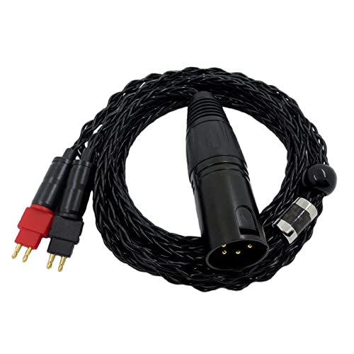 YHAILI Verbesserter 4-polig Ausgewogener Kabelwechsel Für HD600 HD650 HD580 Headset Glattes Hochfrequenzkabelzubehör von YHAILI