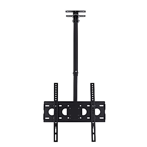 Höhenverstellbarer TV-Ständer, Decken-TV-Halterung, voll bewegliche, um 360° neigbare, schwenkbare TV-Halterung, passend für 26-65-Zoll-Fernseher, passend für Flache und gewölbte Decken von YIHANSS