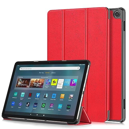 YIIWAY Kompatibel mit Amazon Fire Max 11 Hülle, Rot Dünn Tablet Handyhülle Schutzhülle Case mit Standfunktion YW55372 von YIIWAY