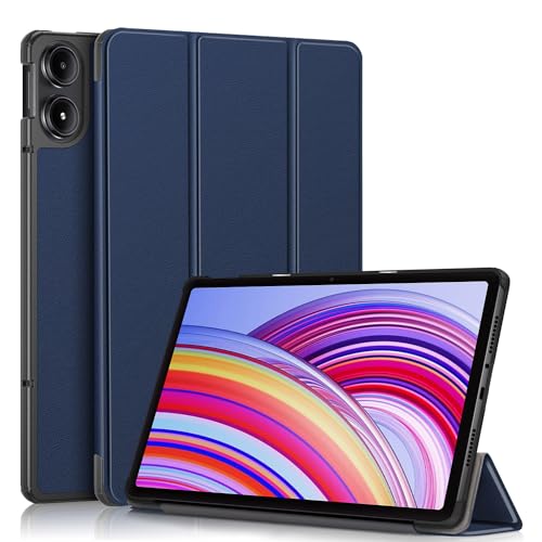 YIIWAY Kompatibel mit Redmi Pad Pro 5G / Redmi Pad Pro (2024) Hülle, Blau Dünn Tablet Handyhülle Schutzhülle Case mit Auto Sleep/Wake Funktion und Standfunktion YW55493 von YIIWAY