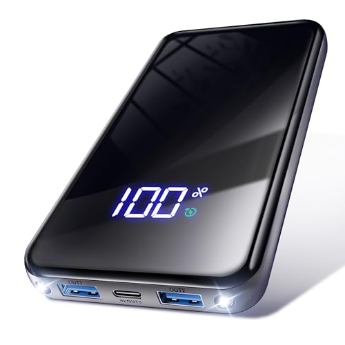 Power Bank,20000mAh Powerbank Schnelllade 22,5W USB-C PD3.0 & QC4.0 Tragbarer Externer HandyAkkus mit LED Display &Taschenlampe,Kompatibel mit iPhone 16 15 14 13 12 Pro/Max Samsung S25/S24/Tablet iPad von YILANS