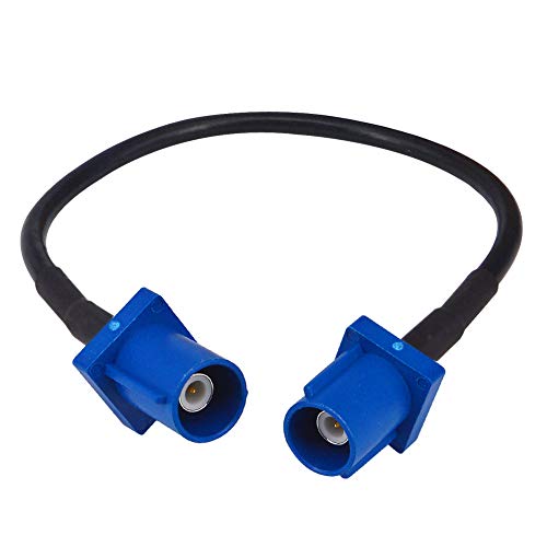 DAB + Auto-Koaxialkabel Fakra C Stecker auf Stecker gerader Stecker RG174 15CM Pigtail-Kabel für Autoradio GPS-Navigation BMW 3/4/5-Serie Audi A3/4/5/6 Volkswagen Passat Cadillac von YILIANDUO