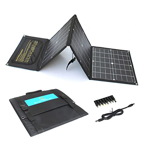 Tragbares Solar Ladegerät 60W faltbares Solarpanel Set mit 2 USB 18V DC Ausgang QC3.0 monokristallines wasserdichtes Solar Ladegerät für Handy/Camping /12V Autobatterie von YINGGUANG