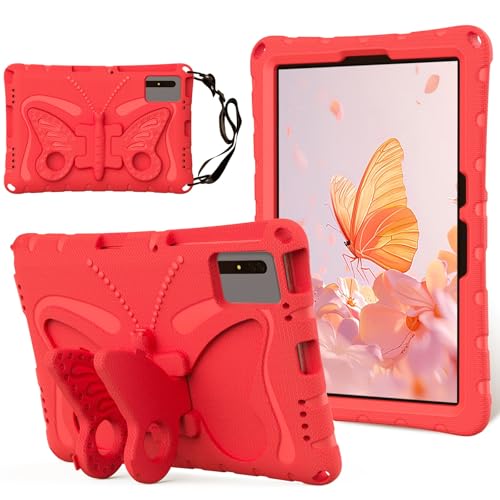 YIPCFXDJ Tablet PC Hüllen Abdeckung Hülle kompatibel mit Xiaomi Mi Pad 5 /Pad 5 Pro 11 Zoll 2021, leichte, robuste, stoßfeste Eva-Schutzhülle mit Schultergurt for Kinderhülle mit Standfunktion(Red) von YIPCFXDJ