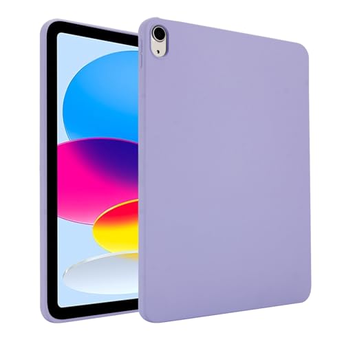 YIPCFXDJ Tablet PC Hüllen Abdeckung Kompatibel mit iPad 10. Generation Hülle 2022 10,9 Zoll Hülle, Flexible TPU Schutzhülle Dünn Schlank Leicht Stoßfest Hülle Rückseitige Hülle Schutz(Purple) von YIPCFXDJ