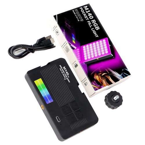 YIUPEDRFG Tragbares RGB Fülllicht für Live Streaming und Fotografie. Einfach zu bedienender tragbarer ABS Telefonhalter. Mini RGB Fülllicht von YIUPEDRFG