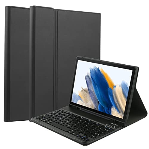 YIWENG Abnehmbare Tablet-Schutzhülle mit Steckplatz für BT-Tastaturstift, kompatibel mit Galaxy Tab A8 10,5 Zoll SM-X200/SM-X205/SM-X207,Detachable Protective Case von YIWENG