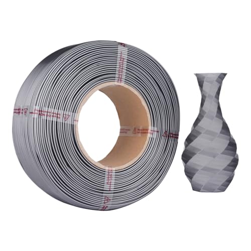 YIWEOG PETG-Filament, 1,75 mm, 3D-Druckerfilament, 1 kg (2,2 lbs), 3D-Druckfilament mit höherer Zähigkeit, kompatibel mit, Prusa, Bambu Lab, AnkerMaker und den meisten 3D-Druckern – Grau von YIWEOG