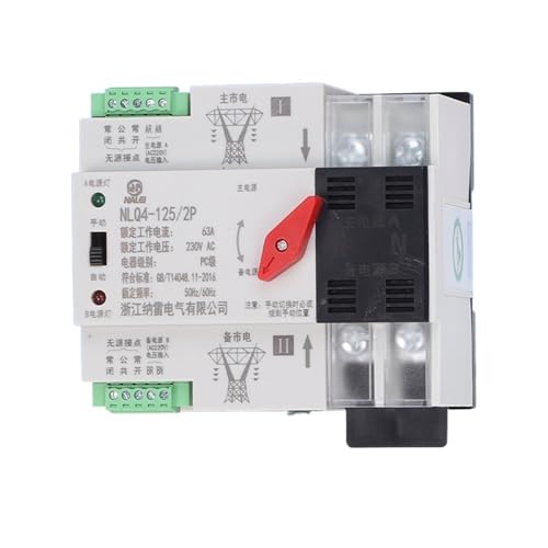 230V Millisekunden-Pegelumschaltung unterbrechungsfreier Dual-Power-Automatik-Transferschalter 2P 100A 80A 63A4P(3P 100A) von YJCUCVL