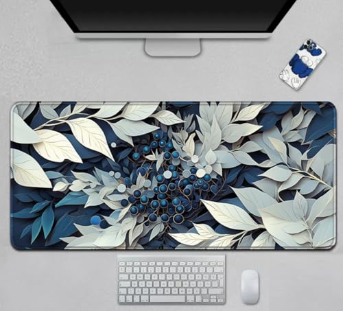 YJDZ Mauspad mit Blumenlandschafts-Design, Büro-Computer-Tastaturmatte, tragbares Desktop-Zubehör für Studenten (MotleyA20, 400 x 900 x 3 mm) von YJDZ