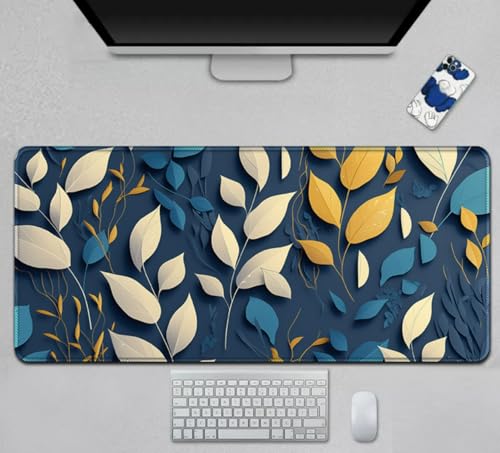 YJDZ Mauspad mit Blumenlandschafts-Design, Büro-Computer-Tastaturmatte, tragbares Desktop-Zubehör für Studenten (MotleyA25, 300 x 700 x 3 mm) von YJDZ