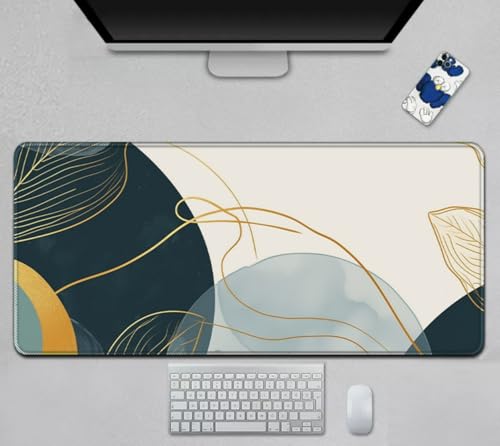 YJDZ Mauspad mit Blumenlandschafts-Design, Büro-Computer-Tastaturmatte, tragbares Desktop-Zubehör für Studenten (MotleyA3, 300 x 700 x 3 mm) von YJDZ