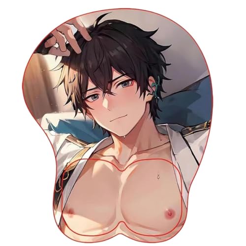 YJIALI-Anime Honkai Star Rail Dan Heng 3D Mauspad mit Handgelenkauflage Gaming Mauspads Rutschfestes Mauspad 3D Mauspads 3D Ergonomisches Mauspad-mousepads von YJIALI