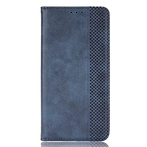 YKNIUFLY Hülle Kompatibel mit Motorola Moto S50, Mit Standfunktion und Kartenfächer, Brieftaschenetui aus Leder Schutzhülle Kompatibel mit Motorola Moto S50.(Blau) von YKNIUFLY