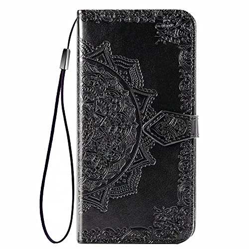 YKNIUFLY Hülle Kompatibel mit TCL 50 NxtPaper, Mit Standfunktion und Kartenfächer, Premium Leder Cover Wallet Schutzhülle TKompatibel mit TCL 50 NxtPaper.(Schwarz) von YKNIUFLY