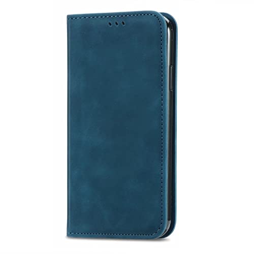 YKNIUFLY Hülle Kompatibel mit iPhone 16 Plus, Mit Standfunktion und Kartenfächer, Premium Leder Wallet Schutzhülle Tasche Schutzhülle Kompatibel mit iPhone 16 Plus.(Blau) von YKNIUFLY