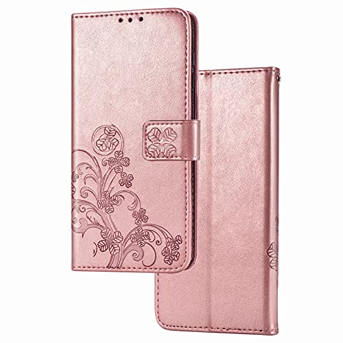 YKNIUFLY Hülle Kompatibel mit vivo T3 Pro, Mit Standfunktion und Kartenfächer, Premium Leder Cover Wallet Schutzhülle TKompatibel mit vivo T3 Pro.(Roségold) von YKNIUFLY