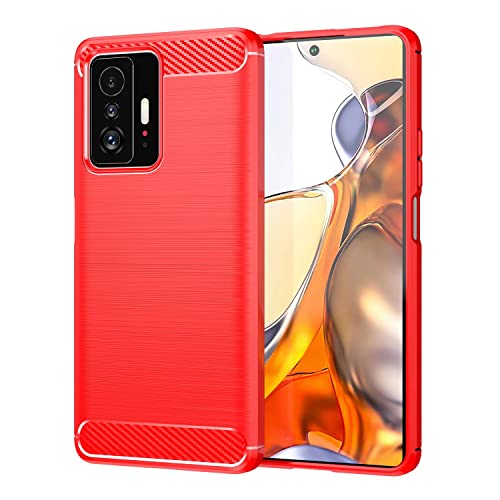 YKNIUFLY Hülle Kompatibel mit vivo X200 Pro, Weiches TPU, Sturzsicher, Stoßfest, Schutzhülle Kompatibel mit vivo X200 Pro.(Rot) von YKNIUFLY