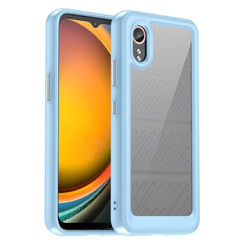 YKNIUFLY Hülle Kompatibel mit vivo X200 Pro,Rundumschutz,Klares, Hartes TPU, Sturzfest, Schutzhülle Kompatibel mit vivo X200 Pro.(Blau) von YKNIUFLY