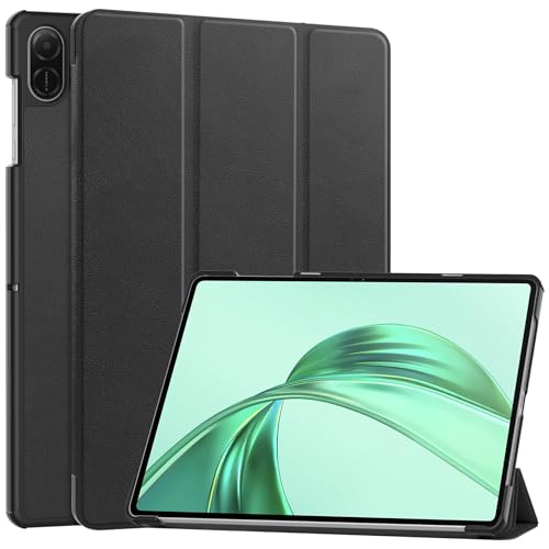 YKNIUFLY Hülle für Honor Pad X8a, PU Slim Cover, mit Auto Sleep/Wake up Hard Trifold Stand Cover, Hülle für Honor Pad X8a.(Schwarz) von YKNIUFLY