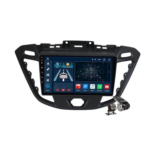 A,M150S,Android 14.0 Autoradio Stereo Navi mit 4G 5G WiFi DSP Carplay für Transit/Tourneo/Custom 2013-2021 Sat GPS Navigation 9 Zoll MP5 Multimedia Video Player FM BT Receiver von YLOXFW