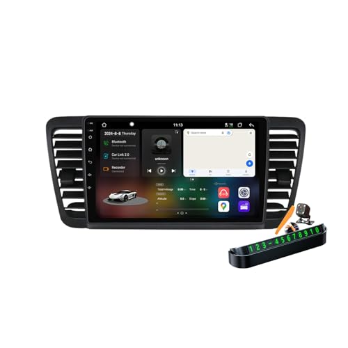 Y100s,Autoradio Android 14.0 Navi 2 DIN Stereo für Legacy Outback 2003-2009 Sat GPS Navigation 9 Zoll Cartablet DVD Multimedia Player FM BT Receiver mit Carplay 4G 5G WiFi DSP SWC von YLOXFW