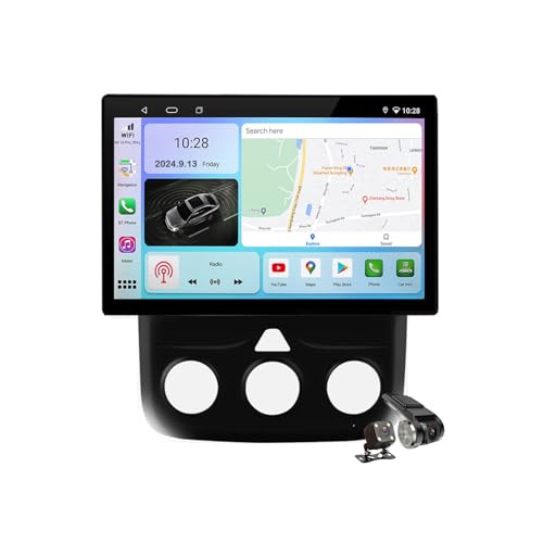 YLOXFW M400s, Autoradio Android 14.0 Navi 2 Din Stereo für D-odge Ram 1500 2500 3500 2013-2019 Sat GPS Navigation 13.1 Zoll Cartablet DVD Multimedia Player FM BT mit Carplay 4G 5G WiFi DSP SWC von YLOXFW