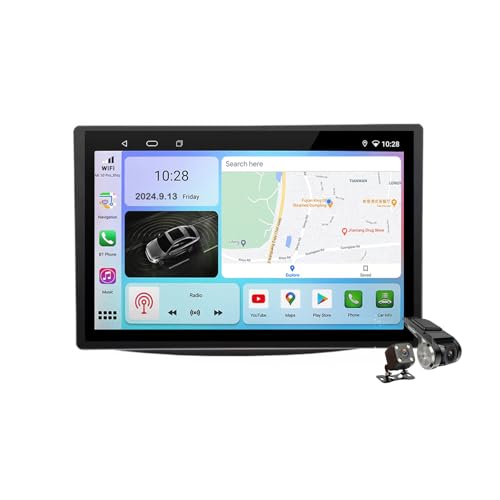 YLOXFW M500s, Autoradio Android 14.0 Navi 2 Din Stereo für Smart 2015-2020 Sat GPS Navigation 13.1 Zoll Cartablet DVD Multimedia Player FM BT Receiver mit Carplay 4G 5G WiFi DSP SWC von YLOXFW