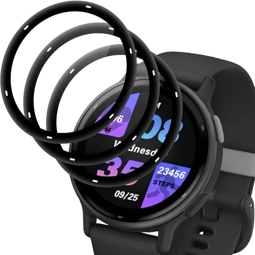 YMHML Panzer Schutz Glas für Garmin Vivoactive 5, Anti-Kratzen Schutzfolie, 3D-Vollständige Panzerfolie, Anti-Bläschen, HD Klar Displayschutz, 9H Härte - 3 Stück von YMHML