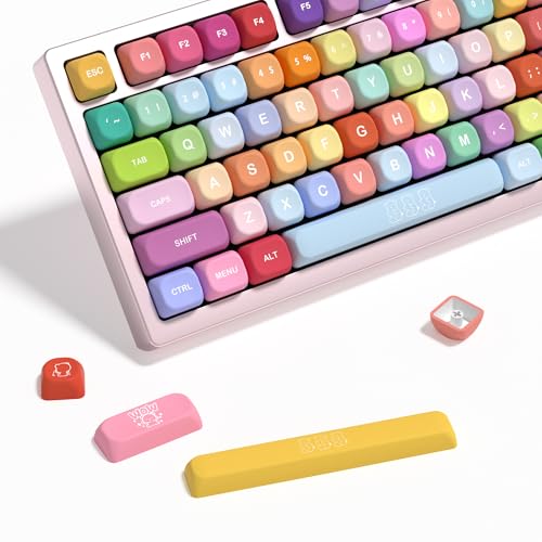 YMKPVR KBDiy Gummy Bears KOA-Profil-Tastenkappen, 100 %, Farbstoff-Sublimation, PBT-Tastenkappen, niedlich, benutzerdefinierte Tastatur-Tastenkappen, 139 Tastenkappen-Set für Cherry Gateron YMKPVR KBDiy Gummy Bears KOA-Profil-Tastenkappen, 100 %, Farbstoff-Sublimation, PBT-Tastenkappen, niedlich, benutzerdefinierte Tastatur-Tastenkappen, 139 Tastenkappen-Set für Cherry Gateron von YMKPVR