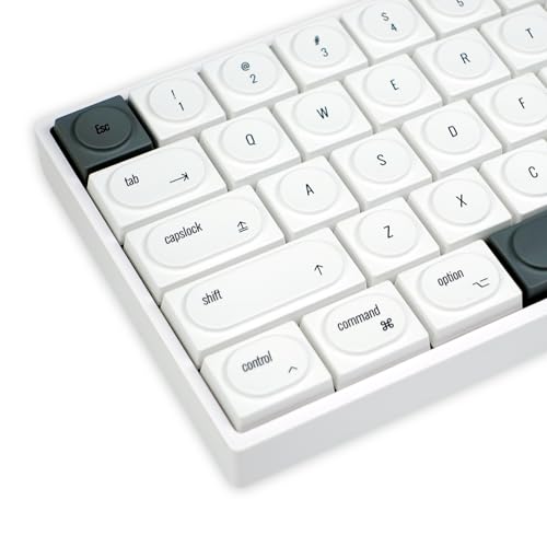 YMKPVR KBDiy für Mac-Stil Doys Tastenkappen, flaches Profil, Farbstoff-Sublimation, PBT-Retro-Tastenkappen, 140 Tasten, Kappen-Set für Cherry Gateron MX-Schalter, mechanische Tastaturen YMKPVR KBDiy für Mac-Stil Doys Tastenkappen, flaches Profil, Farbstoff-Sublimation, PBT-Retro-Tastenkappen, 140 Tasten, Kappen-Set für Cherry Gateron MX-Schalter, mechanische Tastaturen von YMKPVR