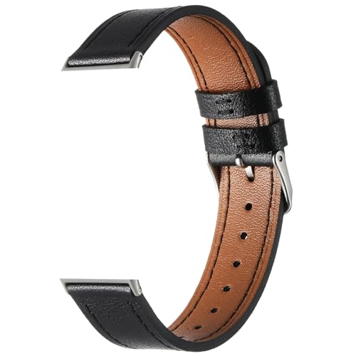 YMXQUP Lederarmband Smartwatches Zubehör Anspruchsvolles Lederarmband Einfache Installation Für Smartwatches Fit3 von YMXQUP