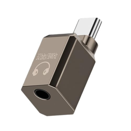 YMXQUP USB-C-auf-3,5-mm-Kopfhörer-Adapter, geeignet für professionelle Lautsprecher, verbessert den Klang, hohe Auflösung bei Musik, Filmen und Spielen von YMXQUP