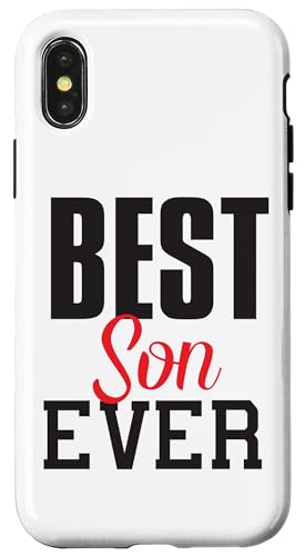 Hülle für iPhone X/XS Best Son Ever Funny Sohn von Vater Mutter Eltern von YO! Diese Klamotten