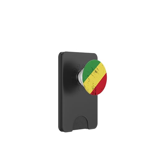 Republik Kongo Flagge Fußball Fan Sport PopSockets PopWallet für MagSafe von YO! Diese Klamotten