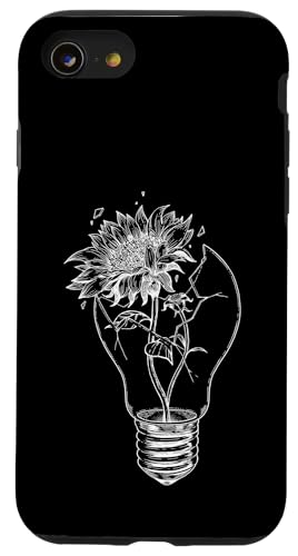 Hülle für iPhone SE (2020) / 7 / 8 Herren Frau Kinder Sonnenblume Glühbirne Klimawandel von YO! Tattoo Art