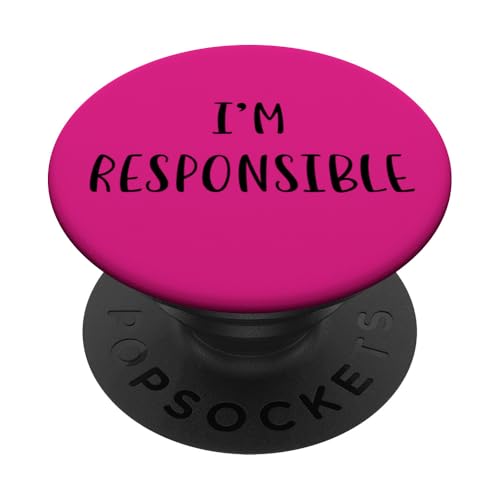 I'm responsible Funny Idea White Lie Party PopSockets Klebender PopGrip von YO!